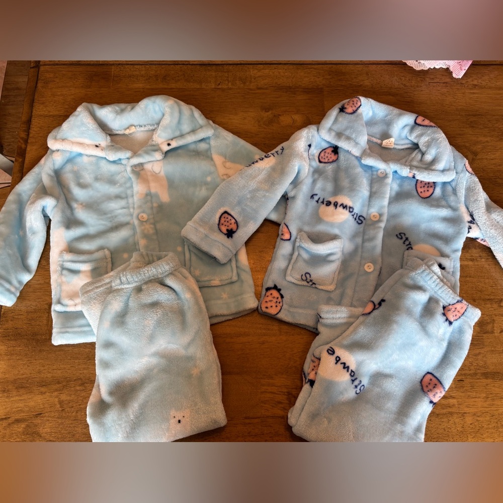 Cozy Toddler Pajama Set - 90 cm / size 2 - 3